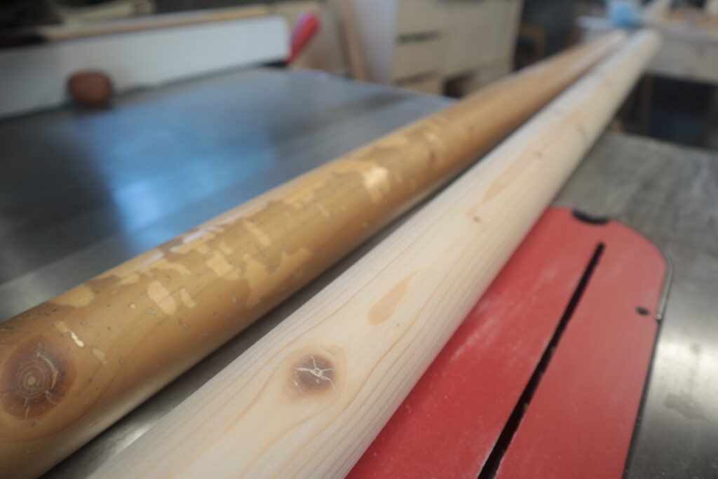 Handrail repair in progress