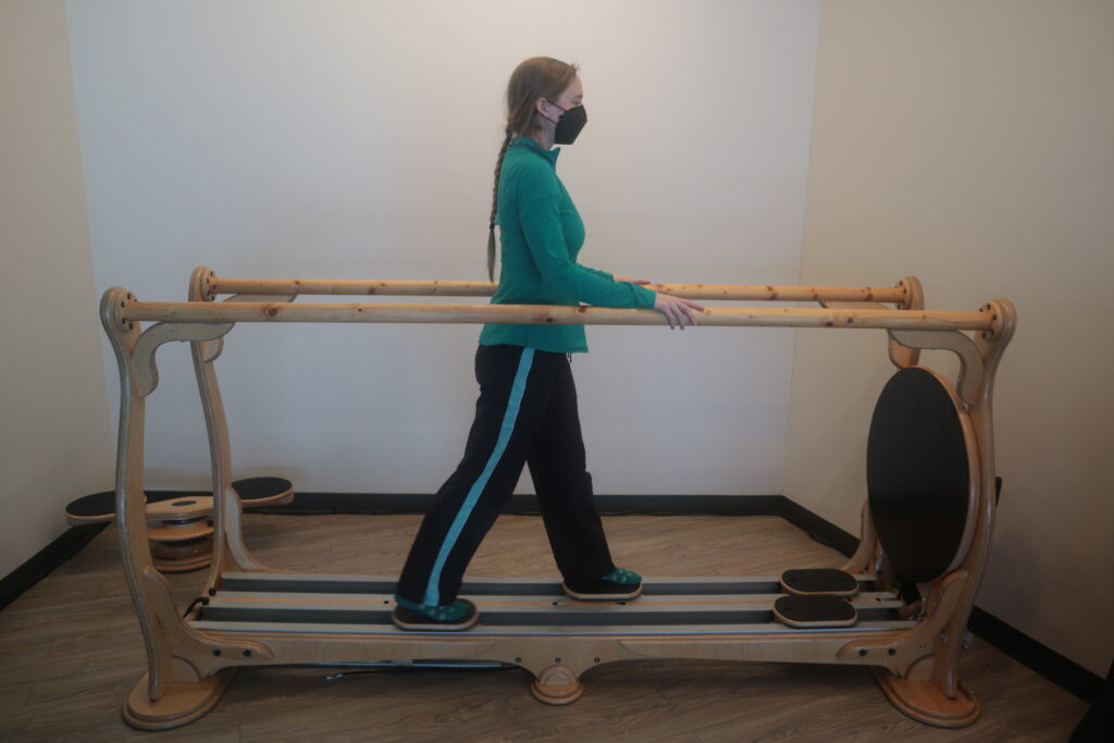 Handrails on the machine