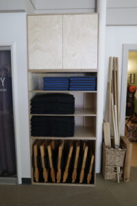 After: the finished cabinet installed.